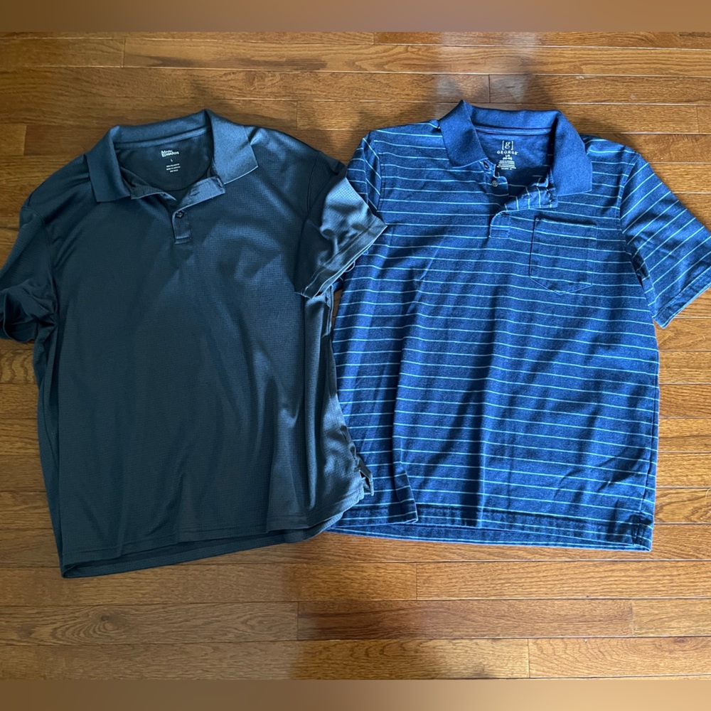 (2) Men’s Large Short Sleeve Shirts